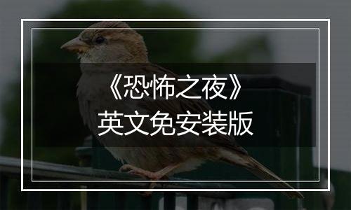 《恐怖之夜》英文免安装版