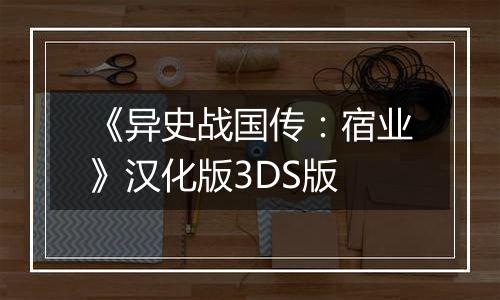 《异史战国传：宿业》汉化版3DS版