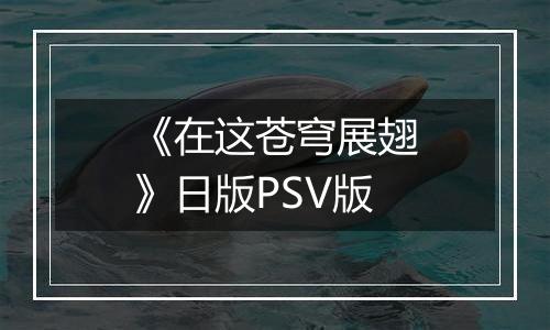 《在这苍穹展翅》日版PSV版