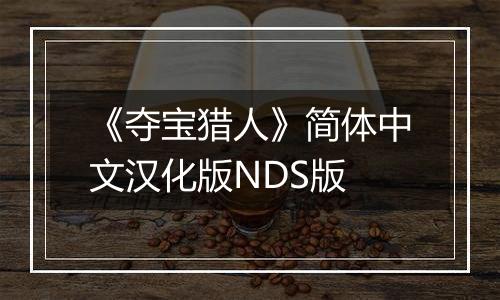 《夺宝猎人》简体中文汉化版NDS版