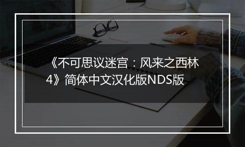《不可思议迷宫：风来之西林4》简体中文汉化版NDS版