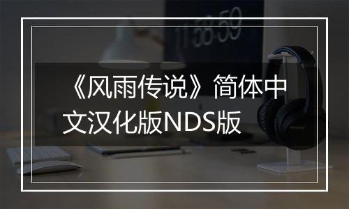 《风雨传说》简体中文汉化版NDS版