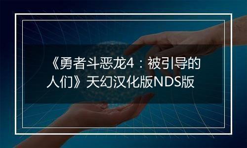 《勇者斗恶龙4：被引导的人们》天幻汉化版NDS版