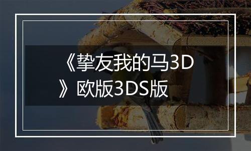 《挚友我的马3D》欧版3DS版