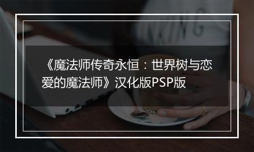 《魔法师传奇永恒:世界树与恋爱的魔法师》汉化版PSP版