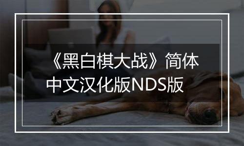 《黑白棋大战》简体中文汉化版NDS版