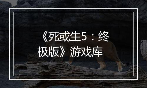 《死或生5：终极版》游戏库