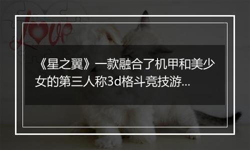 《星之翼》一款融合了机甲和美少女的第三人称3d格斗竞技游戏！