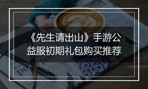 《先生请出山》手游公益服初期礼包购买推荐