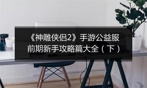 《神雕侠侣2》手游公益服前期新手攻略篇大全（下）