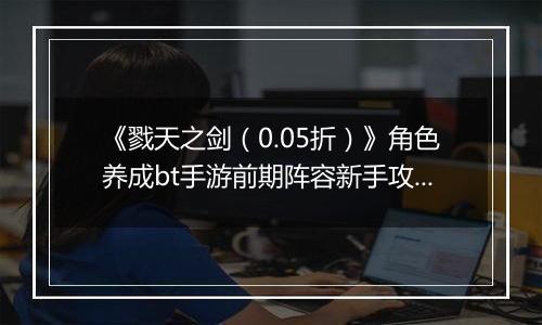 《戮天之剑（0.05折）》角色养成bt手游前期阵容新手攻略。