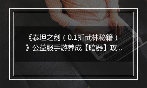 《泰坦之剑（0.1折武林秘籍）》公益服手游养成【暗器】攻略