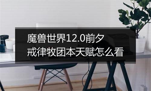 魔兽世界12.0前夕戒律牧团本天赋怎么看