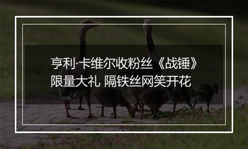 亨利·卡维尔收粉丝《战锤》限量大礼 隔铁丝网笑开花