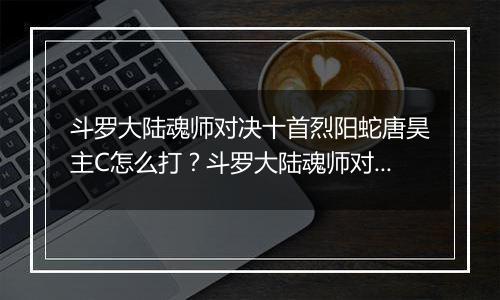 斗罗大陆魂师对决十首烈阳蛇唐昊主C怎么打？斗罗大陆魂师对决十首烈阳蛇唐昊主C打法介绍