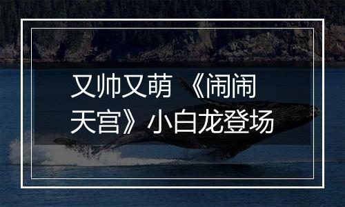 又帅又萌 《闹闹天宫》小白龙登场