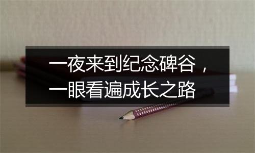 一夜来到纪念碑谷，一眼看遍成长之路