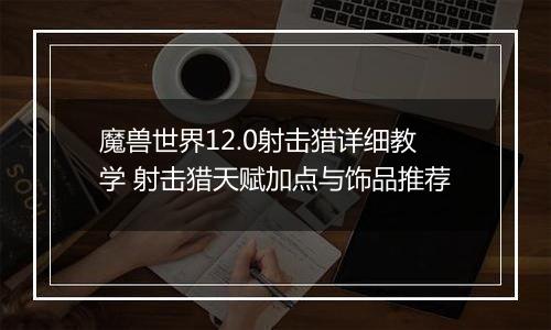 魔兽世界12.0射击猎详细教学 射击猎天赋加点与饰品推荐