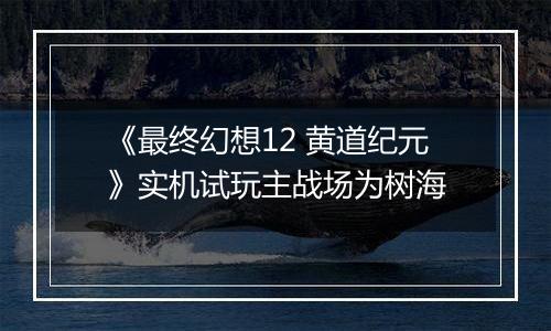 《最终幻想12 黄道纪元》实机试玩主战场为树海