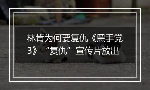 林肯为何要复仇《黑手党3》“复仇”宣传片放出