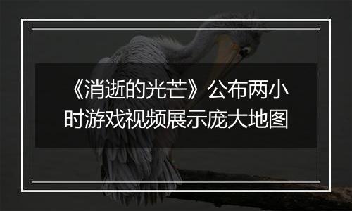 《消逝的光芒》公布两小时游戏视频展示庞大地图