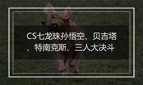 CS七龙珠孙悟空、贝吉塔、特南克斯、三人大决斗