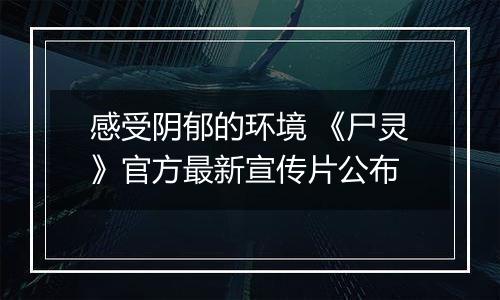 感受阴郁的环境 《尸灵》官方最新宣传片公布