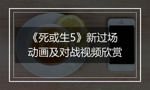 《死或生5》新过场动画及对战视频欣赏