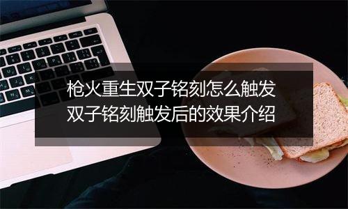 枪火重生双子铭刻怎么触发 双子铭刻触发后的效果介绍