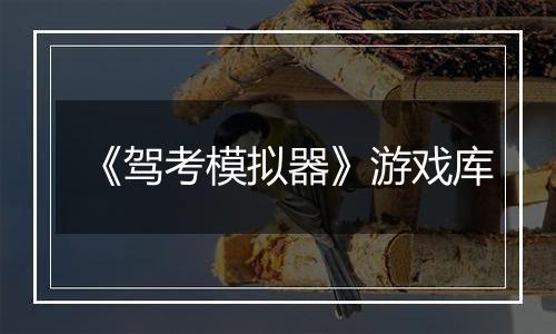 《驾考模拟器》游戏库