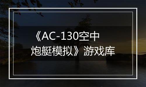 《AC-130空中炮艇模拟》游戏库