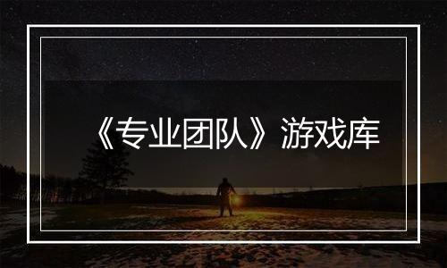 《专业团队》游戏库