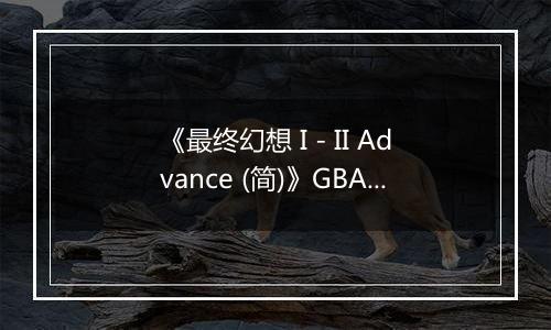 《最终幻想 I - II Advance (简)》GBA ROM 中文版