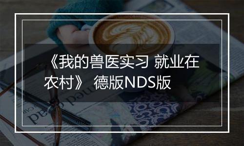 《我的兽医实习 就业在农村》 德版NDS版