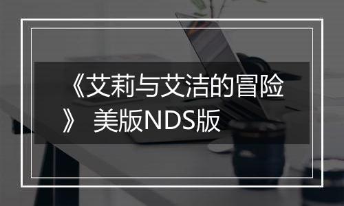 《艾莉与艾洁的冒险》 美版NDS版
