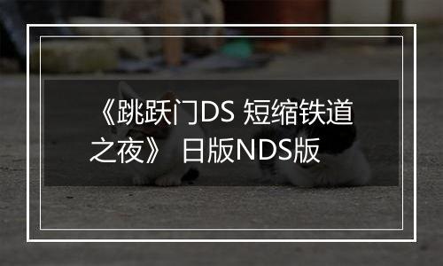 《跳跃门DS 短缩铁道之夜》 日版NDS版