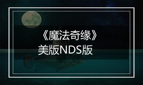 《魔法奇缘》 美版NDS版