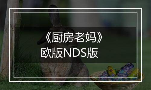《厨房老妈》 欧版NDS版